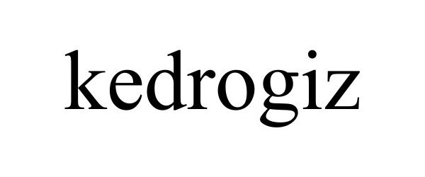 Trademark Logo KEDROGIZ
