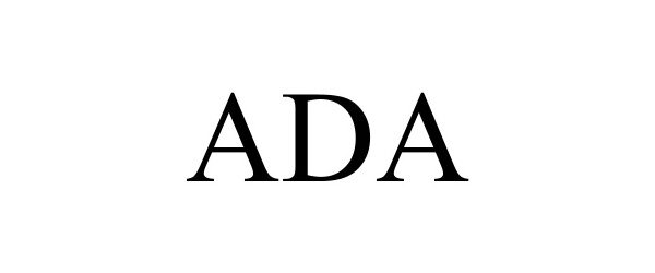 Trademark Logo ADA