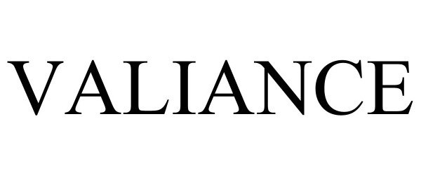Trademark Logo VALIANCE