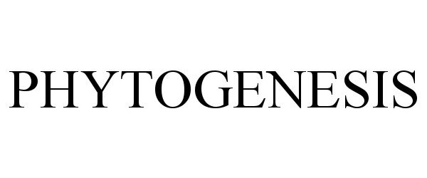 Trademark Logo PHYTOGENESIS