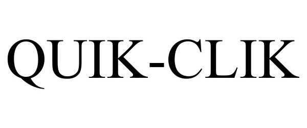 Trademark Logo QUIK-CLIK