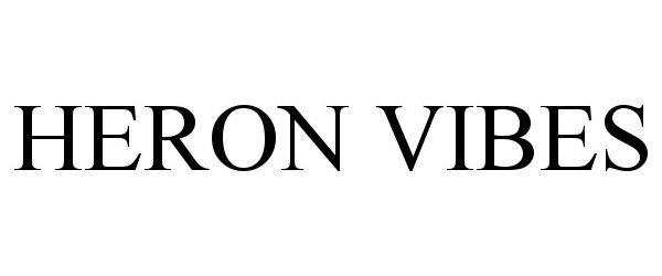 Trademark Logo HERON VIBES