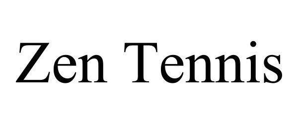 Trademark Logo ZEN TENNIS