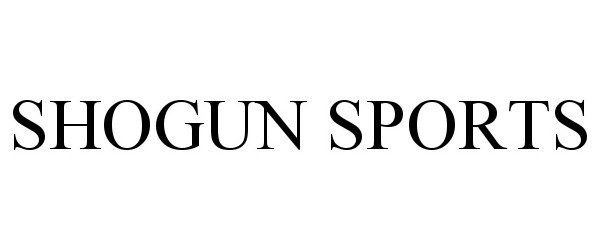 Trademark Logo SHOGUN SPORTS