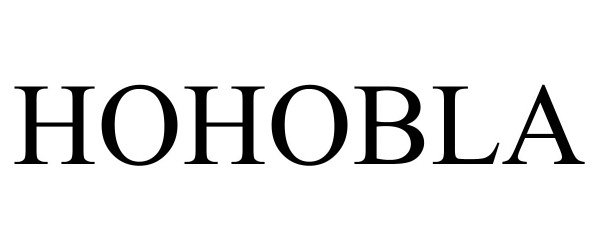 Trademark Logo HOHOBLA