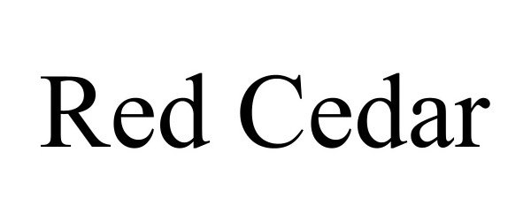 Trademark Logo RED CEDAR