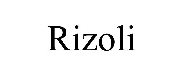 Trademark Logo RIZOLI