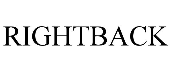 Trademark Logo RIGHTBACK