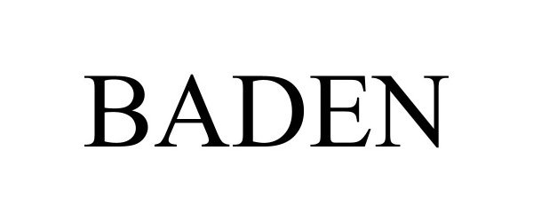 Trademark Logo BADEN