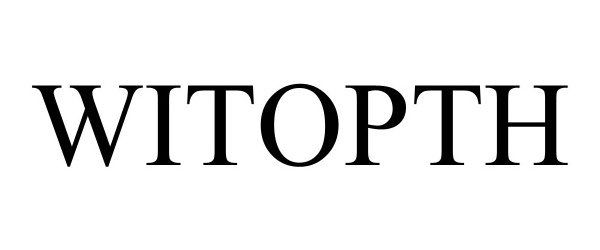 Trademark Logo WITOPTH