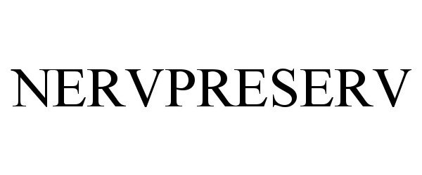 Trademark Logo NERVPRESERV