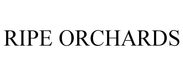Trademark Logo RIPE ORCHARDS