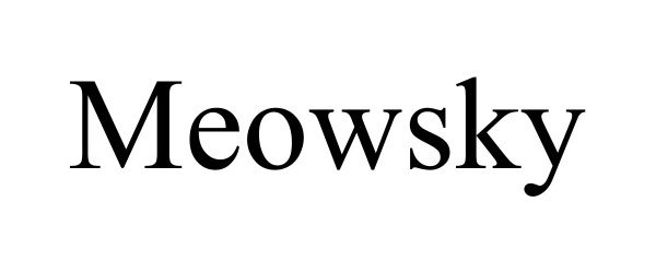 Trademark Logo MEOWSKY