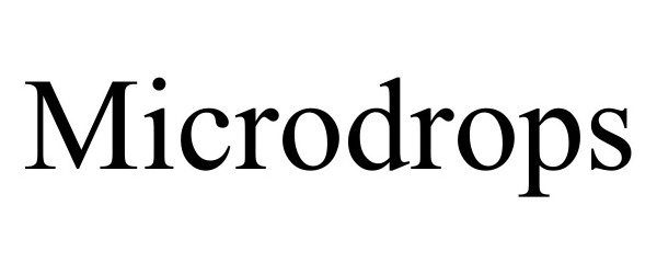 Trademark Logo MICRODROPS