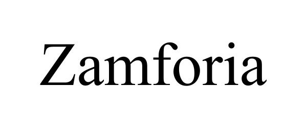 Trademark Logo ZAMFORIA