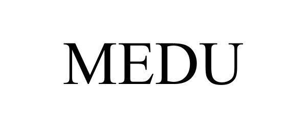 Trademark Logo MEDU