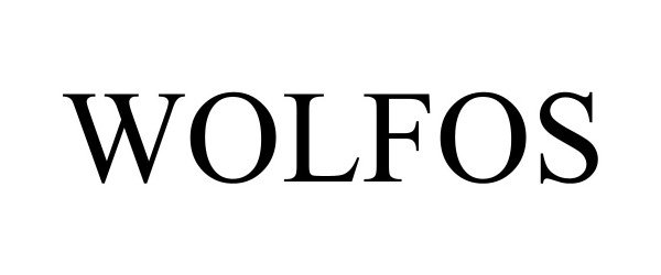 Trademark Logo WOLFOS