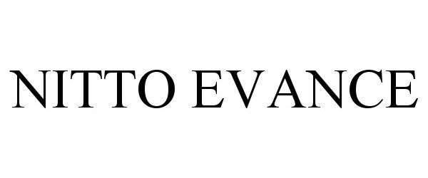Trademark Logo NITTO EVANCE