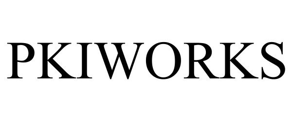 Trademark Logo PKIWORKS