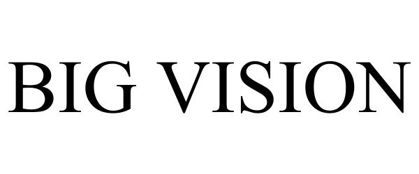 Trademark Logo BIG VISION