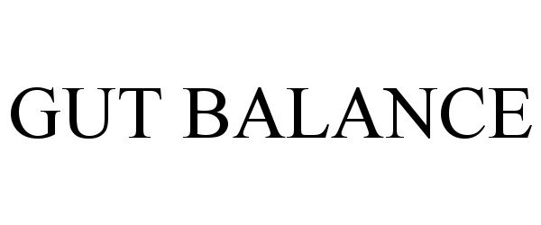 Trademark Logo GUT BALANCE