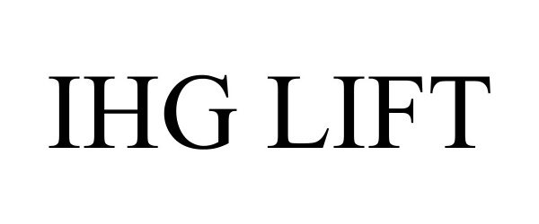 Trademark Logo IHG LIFT