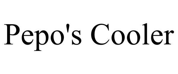 Trademark Logo PEPO'S COOLER
