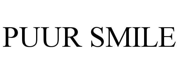 Trademark Logo PUUR SMILE