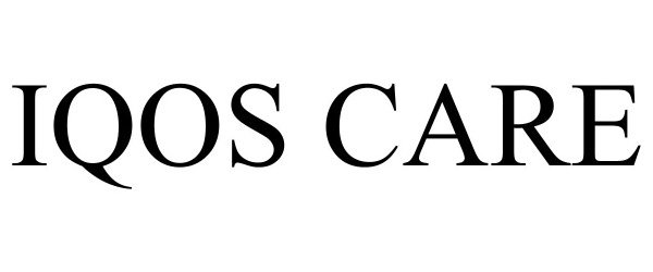 Trademark Logo IQOS CARE