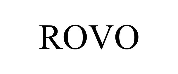 Trademark Logo ROVO
