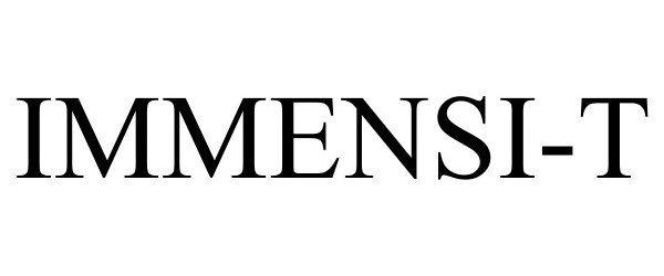 Trademark Logo IMMENSI-T