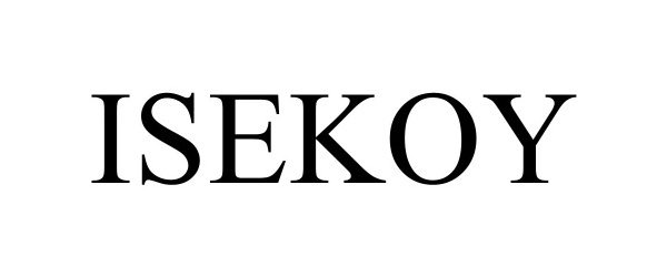 Trademark Logo ISEKOY