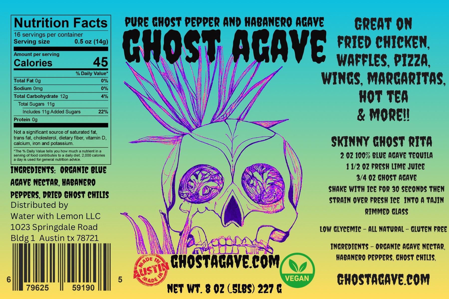  GHOST AGAVE PURE GHOST CHILI AND HABANERO AGAVE
