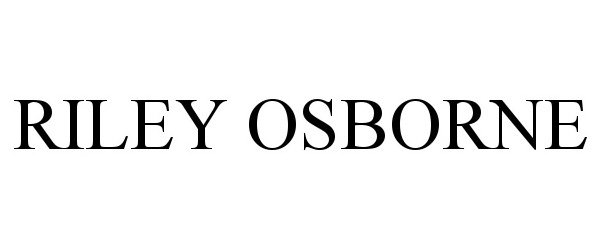 Trademark Logo RILEY OSBORNE