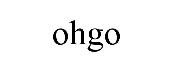 Trademark Logo OHGO