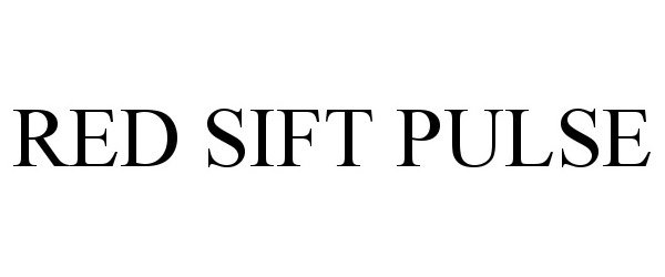 Trademark Logo RED SIFT PULSE