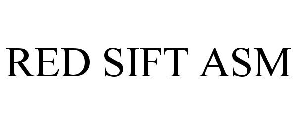 Trademark Logo RED SIFT ASM