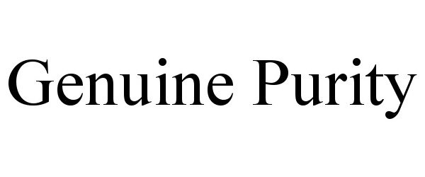Trademark Logo GENUINE PURITY