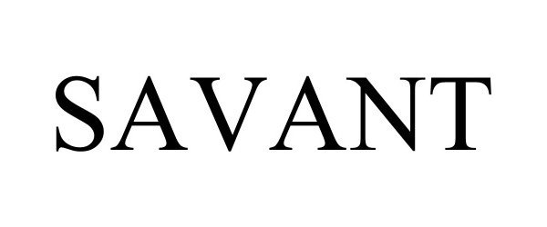 Trademark Logo SAVANT