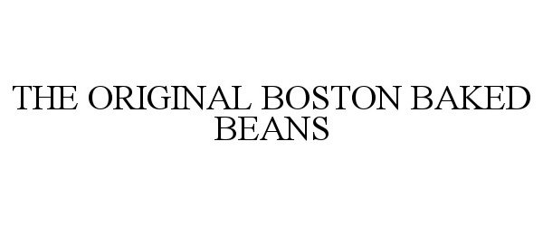  THE ORIGINAL BOSTON BAKED BEANS