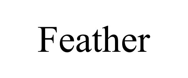 Trademark Logo FEATHER
