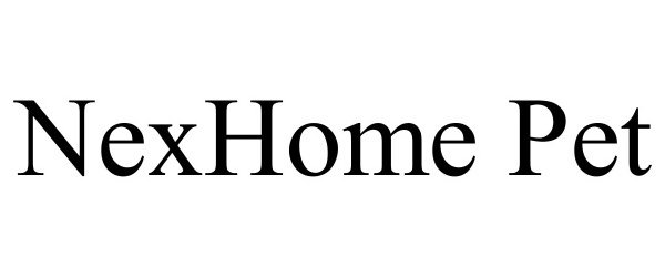 Trademark Logo NEXHOME PET