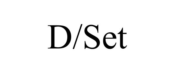 Trademark Logo D/SET