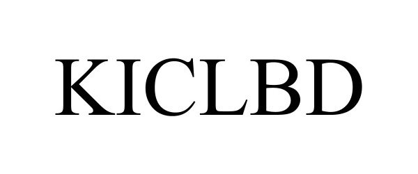 Trademark Logo KICLBD