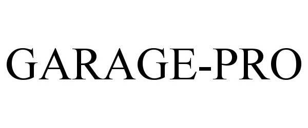 Trademark Logo GARAGE-PRO
