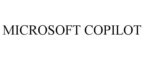 Trademark Logo MICROSOFT COPILOT
