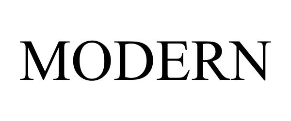 Trademark Logo MODERN