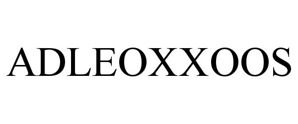  ADLEOXXOOS