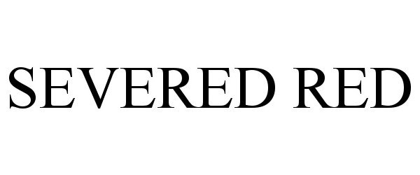 Trademark Logo SEVERED RED