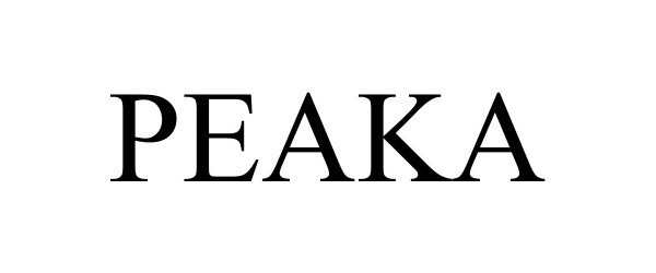 Trademark Logo PEAKA